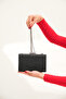 Women's Black Silvery Evening Dress Bag - 5