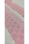 Pink Powder Edge Floral Voile Lace