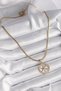 316L Steel Gold Color Italian Chain Zircon Stone Polar Star Model Women's Necklace - - 2