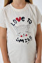 Girl's Beige Capri Set - 4