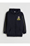 Hooded Fenerbahçe Printed Boys' Zippered Sweatshirt