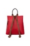 Manuel red genuine leather backpack - 3