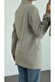 Taupe Blazer with Side Ties - 2