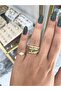 Multi Green Stone Detailed Ring Model Ring - 2