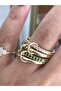 Multi Green Stone Detailed Ring Model Ring