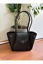 Women's Shoulder Bag with Snap Fasteners on the Sides