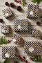 Kraft Navy Blue Ribbon Line Wrapping Paper 10 Pieces 70X100Cm Gift Packaging Gift Paper - 5