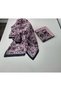 Ahenk Scarf (Italian Stitch) - Black-Pink