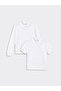 Kids White Polo Neck 100% Cotton Basic Boys T-Shirt 2-Piece Set - 6