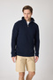 Men's Oversize Zippered Fishing Knitwear Sweater - 3