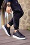 Mirror Non Premium Rubberized Men's Shoes Black White - 3