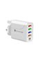 USB Multiport Charging Adapter 48W UK Plug 5 Ports USB QC 3.0 PD18W For iPhone Samsung Xiaomi Tablet