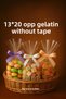 1 kg 13*20 Glossy Opp Bag Without Tape Gelatin Cookie and Confectionery Bag Transparent