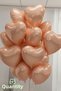 5 Pcs Rose Gold Heart Foil Balloon Raffia and Balloon Tape Helium Lover Birthday Marriage Proposal