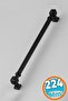Furniture Drawer Kitchen Cabinet Cupboard Handles Kulb 22.4 cm 224 mm Striped Black Metal Handle