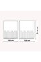 Bathroom Curtain 2X120X200 Double Wing Shower Curtain with Ring Gift Shower Cabin Curtain 2319 - 2