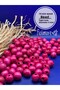 14 mm Fuchsia Pink Wooden Beads (50 Grams 48 Pieces) Narrow Hole Diameter 4 mm Macrame Bag Bracelet Jewelry