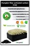 Activated Carbon Extract Pumpkin Fiber Soap 100% Natural Special Handmade Exfoliating Skin Cleansing Soap