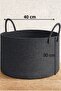 Clover Special Cotton-Handled Jute Blanket Basket Straw Toy Basket Jute Laundry Basket 40-30 - 4