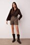 Brown Cashew Belted Shorts & Bermuda Twoaw26Sr00037