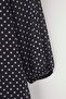 Navy Blue Peter Pan Collar Polka Dot Chiffon Mini Woven Plus Size Dress TBBAW26AH00048 - 8