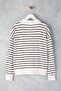 Kahverengi Çizgili Oversize/Geniş Kalıp Örme Sweatshirt TWOAW26SW00102 - 6