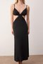 Black Window/Cut Out and Lace Detailed Capless Babydoll/Fantasy Nightgown Thmaw26Ll00004 - 3