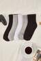 Black 5-Pack Cotton Knitted College Socks Twoss21Co0015 - 2