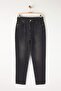 Siyah Yüksek Bel Mom %100 pamuk Non-Stretch Jeans TWOAW26JE00159 - 5