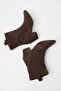Women's Brown Suede Genuine Leather Western Heeled Boots – Pointed Toe & Heel