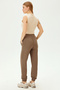 Jogger Comfortable Fit Knitted Trousers with Elastic Waist and Legs - 2