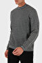Woolen Jacquard Logo Printed Regular Fit Crew Neck Sweater Men's Sweater Em001989 Af141 - 4