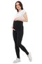 Myra8140 Gathering Ribbed Seasonal Adjustable Waist Maternity Leggings - 2