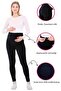 Myra8051 Adjustable Waist Winter Velvet Maternity Leggings - dark blue