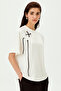 Lace-Up Crew Neck Regular Knitted T-Shirt
