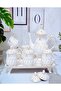 Large White Porcelain Teapot 1350ml with 6 Coffee Cups - 2