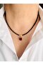 Burgundy Velvet Rose Necklace 45 cm