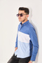 Partial Cotton Lycra Slim Fit Men's Shirt - 3
