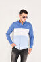 Partial Cotton Lycra Slim Fit Men's Shirt - 6