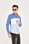 Partial Cotton Lycra Slim Fit Men's Shirt - 4