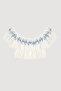 Embroidery Detailed Balloon Sleeve Crop Blouse Ecru - 2