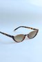 Oval 50 Ekartman Vintage New Season Uv400 Brown Leopard Cat Eye Bone Gold Sunglasses - 8