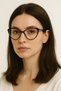 Unisex Women Men Oval Round Blue Light Protected Blue Block New Season Leopard Cat Eye Glasses - 4