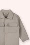 Baby Boy Shirt Collar Pocket Detailed Stone Jacket - 2