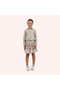 Girl's Collar Embroidery Detailed Beige Shirt