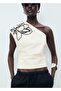 Blouse Asymmetrical with Flower Embroidery - 8