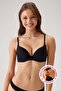 2-Piece Economical Black-Tan Pack 6404 Paris Non-Support Cotton Removable Strap T-Shirt Bra Set - 3