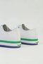 ®   Imported White Green Women's Linen Sports Shoes Bni-10031 - 6