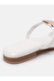 AURA White Embellished Flats for Women - 5