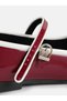 SANGRIA Cherry Red Flats for Women Vegan Patent Leather Ballerinas - 4